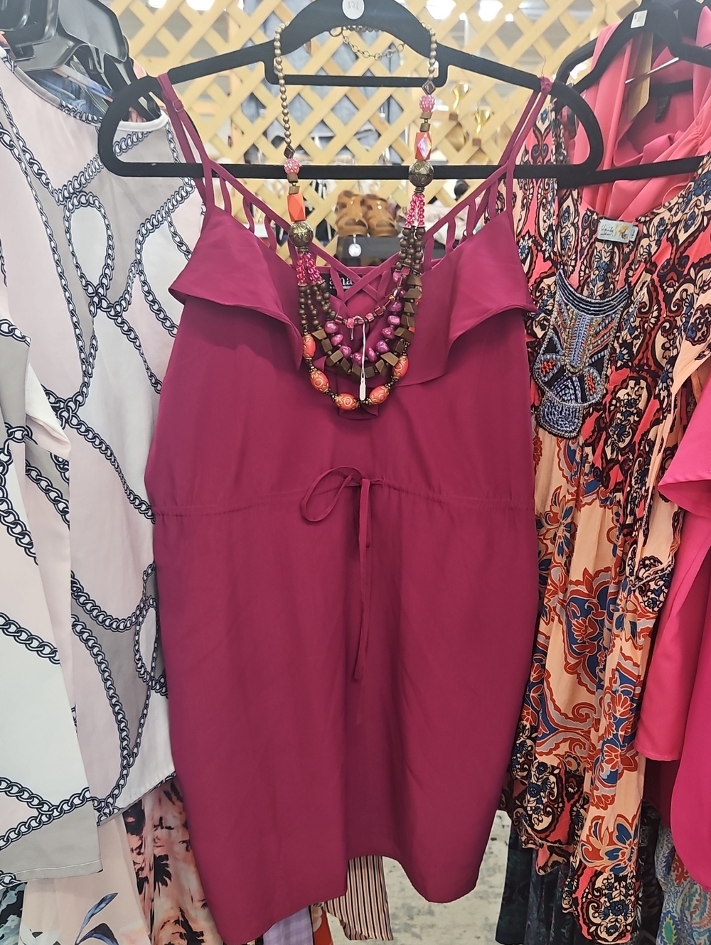 a.n.a "LAFAYETTE" Rose, Strappy Mini Dress!